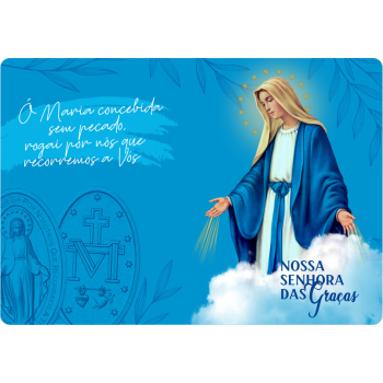 Mousepad Personalizado - Religioso - 02 - Nossa Senhora das Graças - 21x17cm