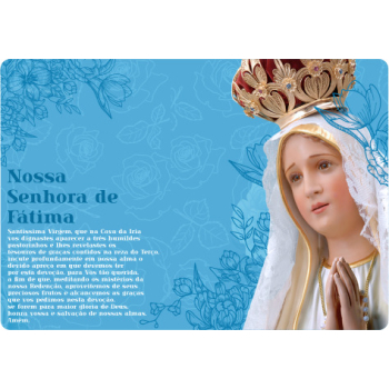 Mousepad Personalizado - Religioso - 03 - Nossa Senhora de Fátima - 21x17cm
