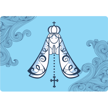 Mousepad Personalizado - Religioso - 04 - Nossa Senhora Aparecida - 21x17cm
