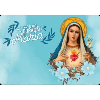 Mousepad Personalizado - Religioso - 05 - Imaculado Coração de Maria - 21x17cm