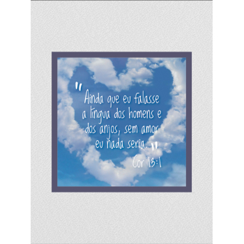 Quadro religioso 09 - Se não tivesse amor 