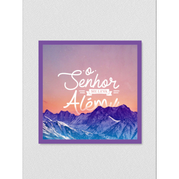 Quadro religioso 181 - O Senhor me leva além