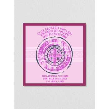 Quadro religioso 208 - Oração São Bento