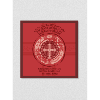 Quadro religioso 209 - Oração São Bento