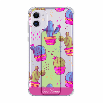 Kit Capinha com Pop-Holder - Personalizada com nome - Cactos 06