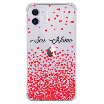 Capinha para celular - Coração 01 - Personalizado com seu nome