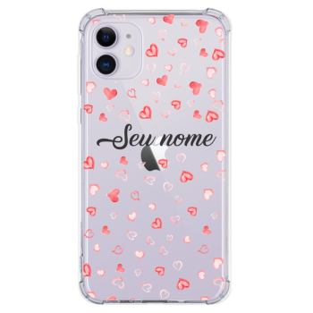 Capinha para celular - Coração 02 - Personalizado com seu nome