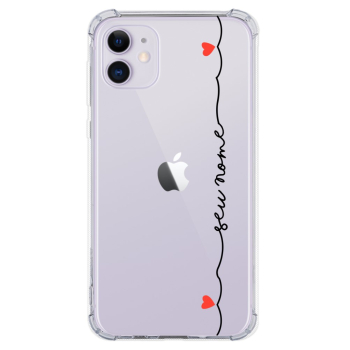 Capinha para celular - Personalizada com nome - Coração 03