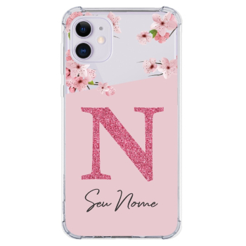 Capinha para celular - Personalizada com nome - Flores 13