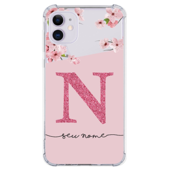 Capinha para celular - Personalizada com nome - Flores 14