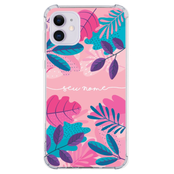 Capinha para celular - Personalizada com nome - Flores 28