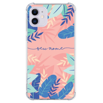 Capinha para celular - Personalizada com nome - Flores 29