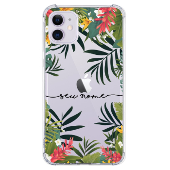 Capinha para celular - Personalizada com nome - Flores 30