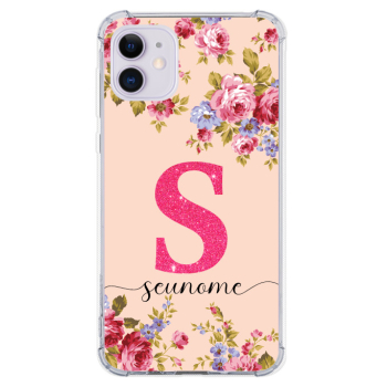 Capinha para celular - Personalizada com nome - Flores 39