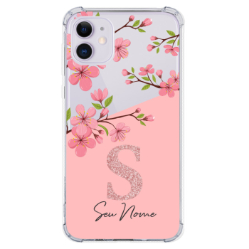 Capinha para celular - Personalizada com nome - Flores 44