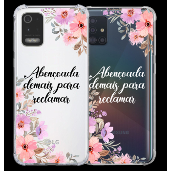 Capinha para celular - Personalizada com texto - Flores 45