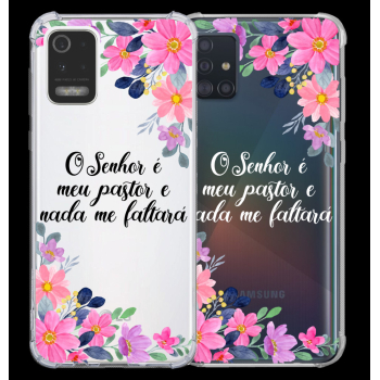 Capinha para celular - Personalizada com texto - Flores 47