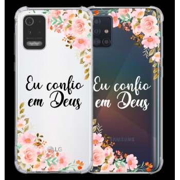 Capinha para celular - Personalizada com texto - Flores 49