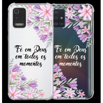 Capinha para celular - Personalizada com texto - Flores 53