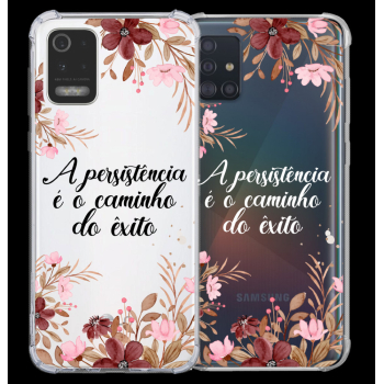 Capinha para celular - Personalizada com texto - Flores 56