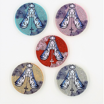Pop-selfie GLITTER 03 - Nossa Senhora Aparecida