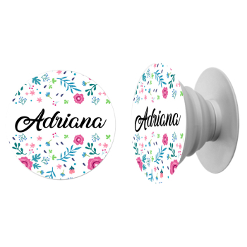 Pop-selfie - Flores 1 - Manuscrito com seu Nome