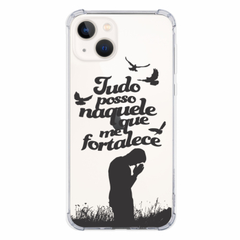 Capinha para celular - Religiosa 05 - Tudo posso naquele que me fortalece