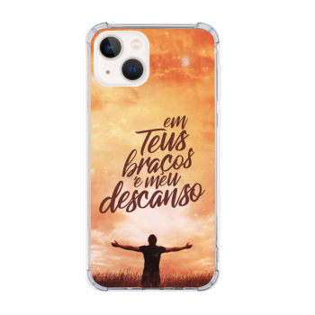 Capinha para celular - Religiosa 159 - Em teus braços é meu descanso