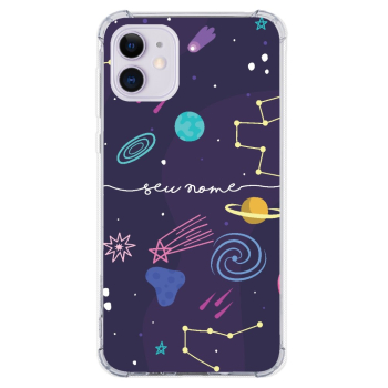 Capinha para celular - Personalizada com nome - Space 02