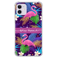 Capinha para celular - Personalizada com nome - Flamingo 11 