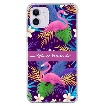Capinha para celular - Personalizada com nome - Flamingo 11 