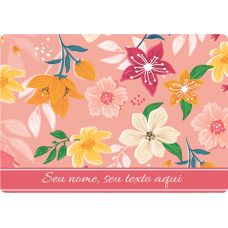 Mousepad Personalizado - Flores 15 - 70x30cm