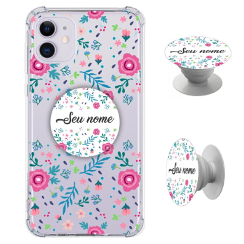 Kit Capinha com Pop-selfie - Flores 01