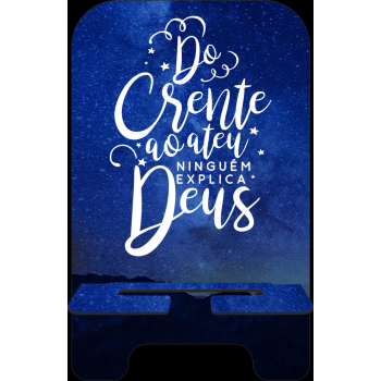 Porta-Celular Personalizado - Religião 130 - Ninguem Explica Deus
