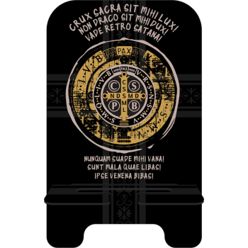 Porta-Celular Personalizado - Religião 207 Latim - Oração São Bento