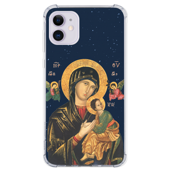 Capinha para celular - Religiosa 229 - Nossa Senhora do Perpetuo Socorro (azul)