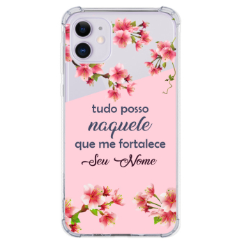 Capinha para celular - Religiosa 211 - Tudo posso naquele que me fortalece