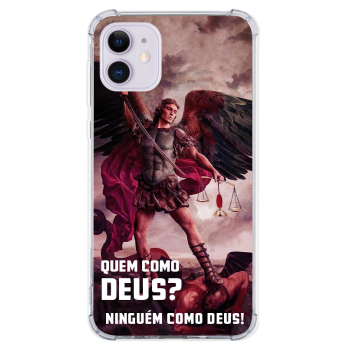 Capinha para celular - Religiosa 220 - São Miguel - Quem como Deus