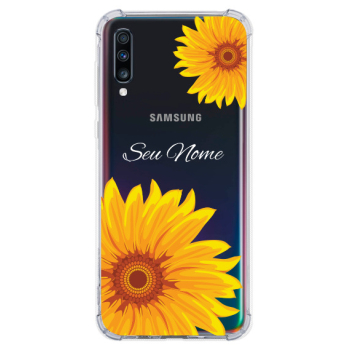 Capinha para celular - Personalizada com nome - Girassol 03