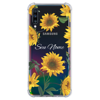 Capinha para celular - Personalizada com nome - Girassol 05