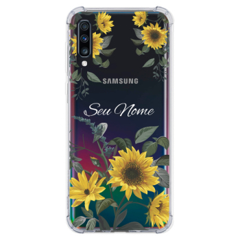 Capinha para celular - Personalizada com nome - Girassol 07